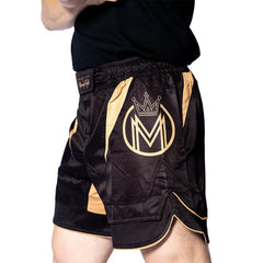 MoneyFyte Mid-Thigh Shorts Black/Gold